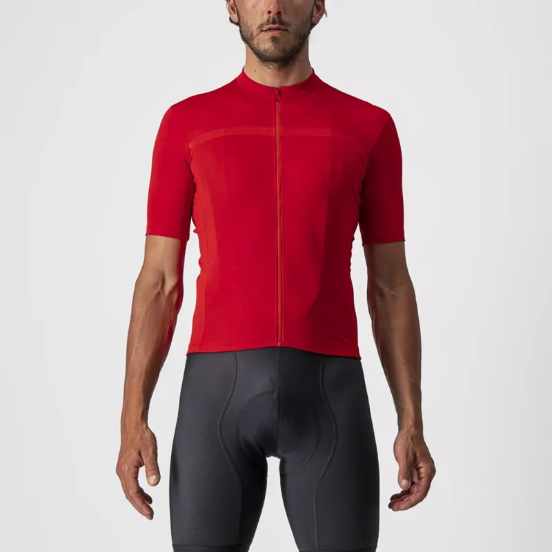 Castelli Classifica Men's Short Sleeve Jersey in Red-1
